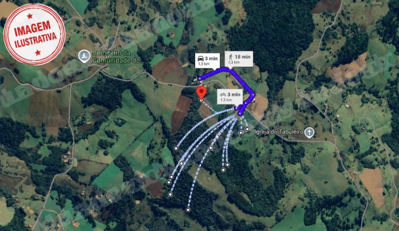 Imóvel rural de 74707 m2 em leilão em Curitibanos/SC