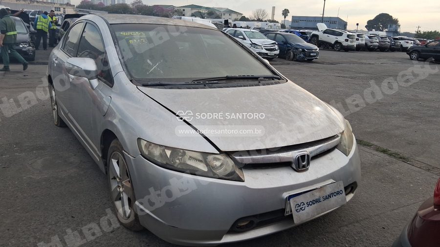 Honda Civic Lxs Flex 2008 em leilão em Guarulhos/SP