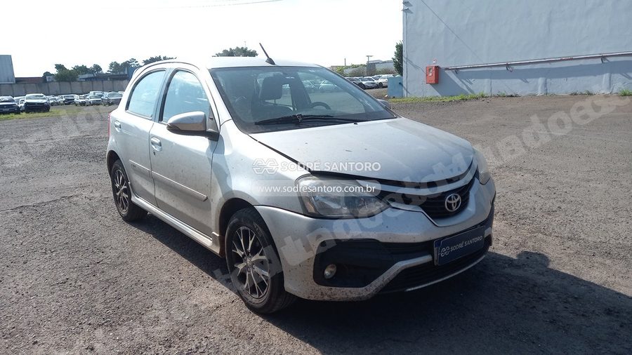 Toyota Etios Hb Plt15 At 2017 em leilão em Bauru/SP
