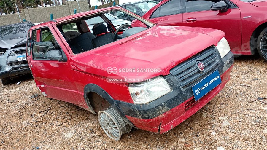 Fiat Uno Mille Economy 2011 em leilão em São José dos Pinhais/PR