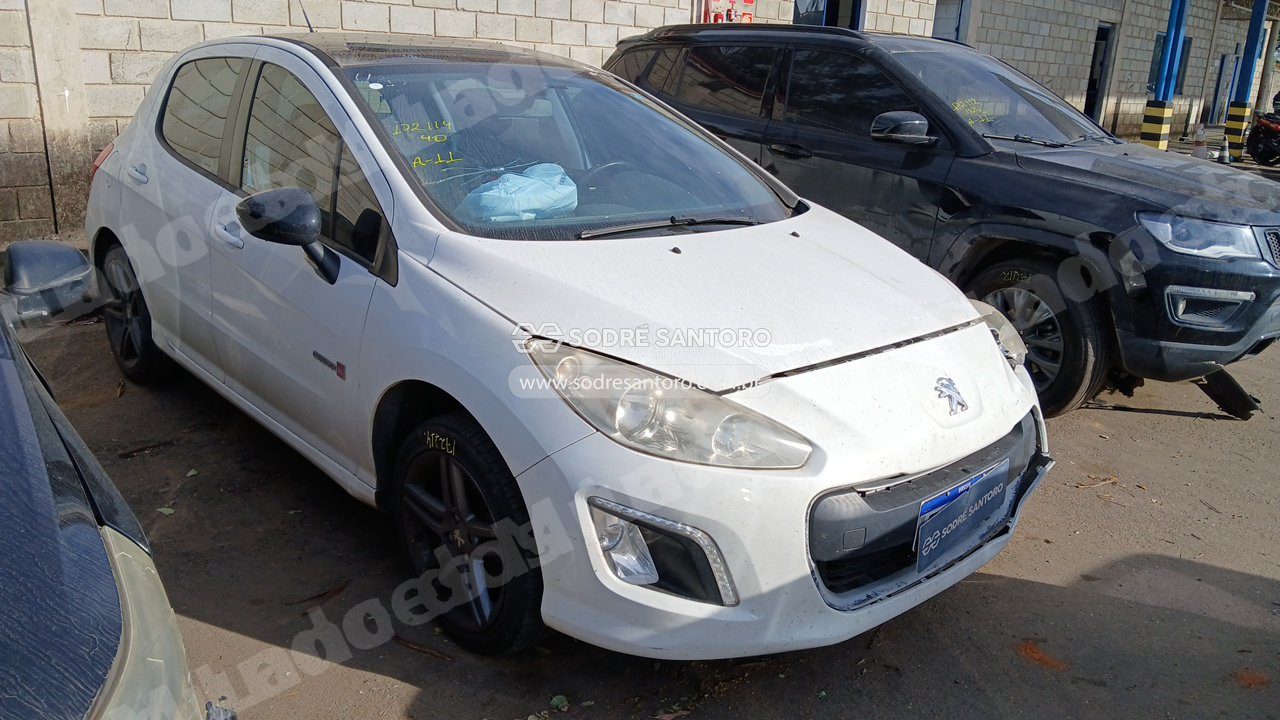 Peugeot 308 Quiksilver 2015 em leilao em Monte Mor/SP