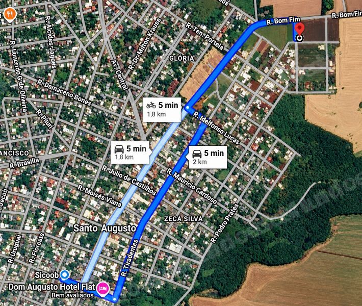 Terreno de 514 m2 em leilão em Santo Augusto/RS